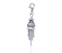 Aladdin's Lamp Shaped Silver Charms CH-32